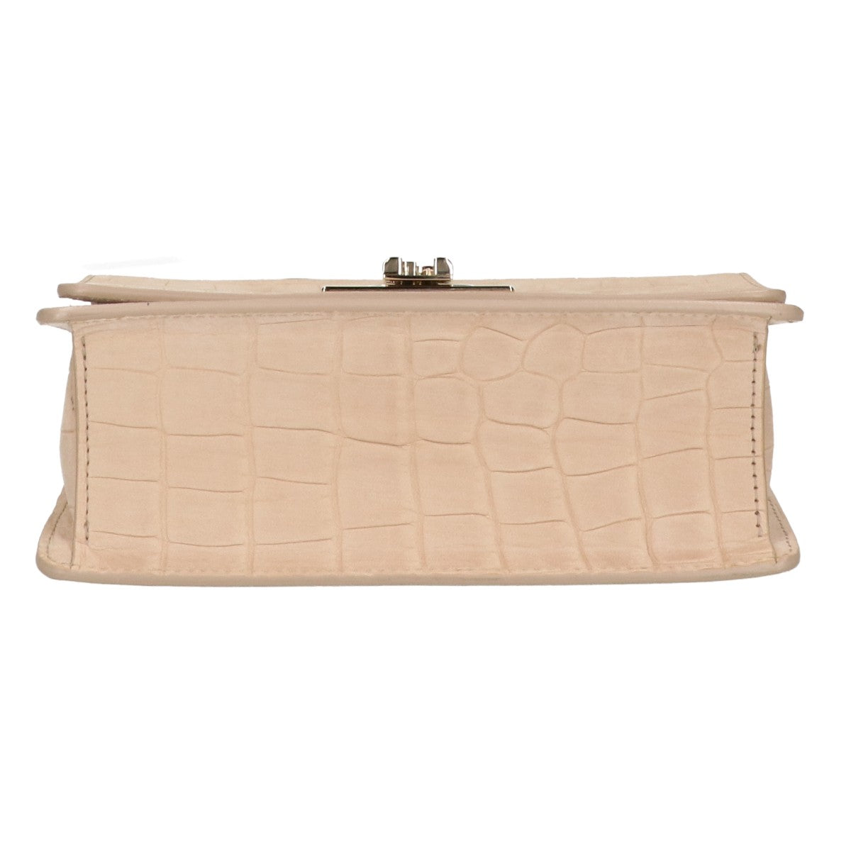 FURLA フルラ 1927 型押しレザー ミニ クロスボディ ショルダーバッグ