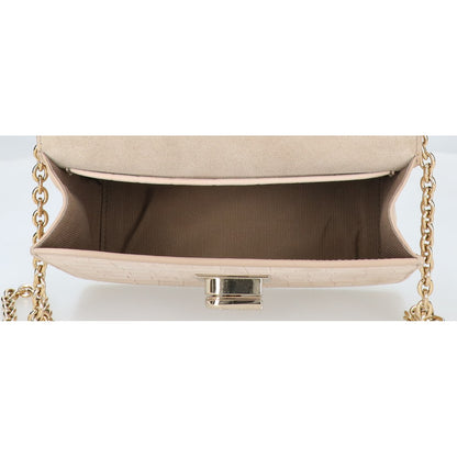 FURLA フルラ 1927 型押しレザー ミニ クロスボディ ショルダーバッグ