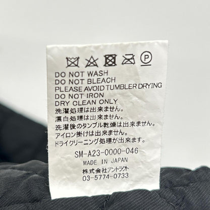 SAINT MICHAEL セントマイケル 23AW SM-A23-0000-046 ブラック×ホワイト SHIRT PARKA/CHECK ヴィンテージ加工 シャツパーカー ジャケット