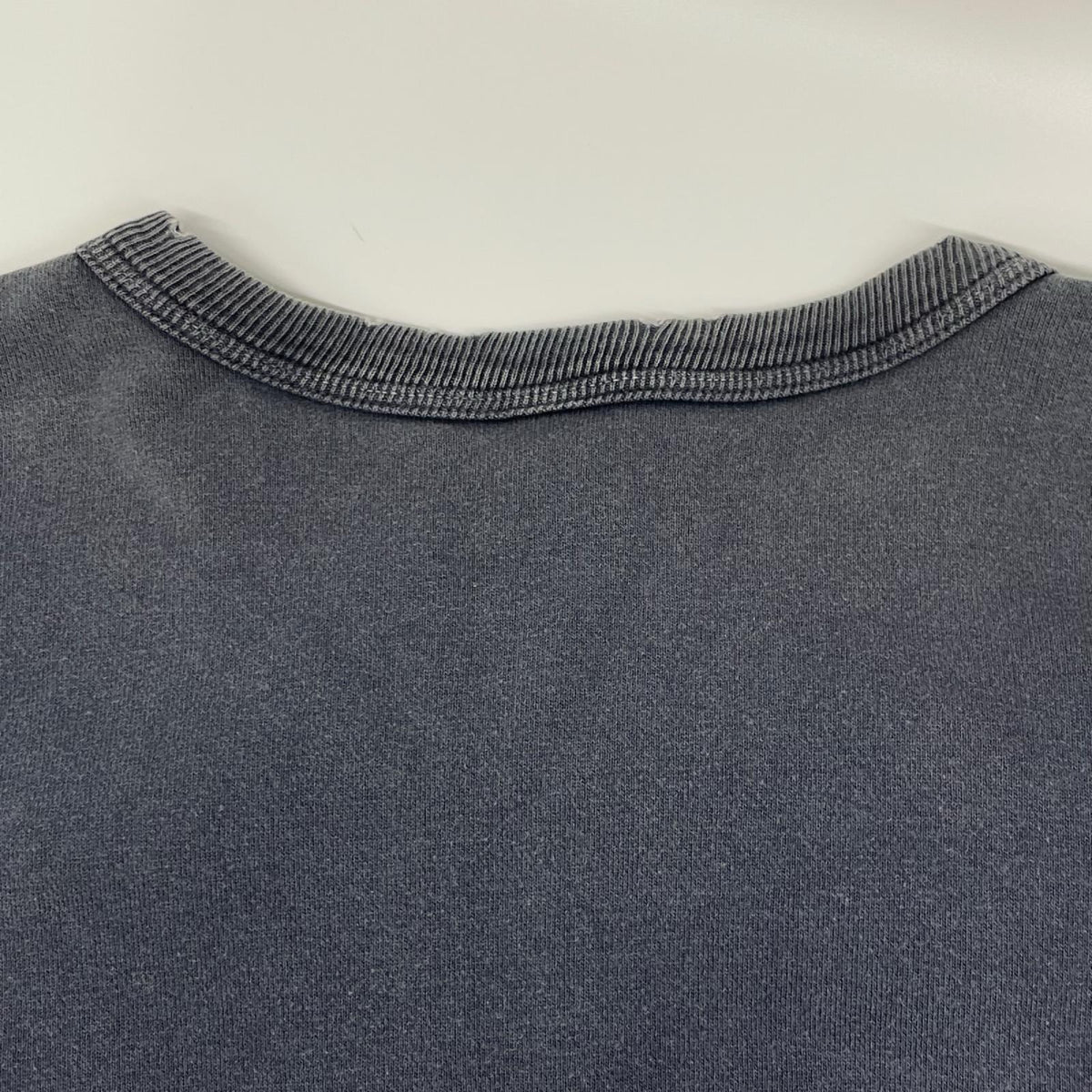 SAINT MICHAEL セントマイケル 24SS SM-YS8-0000-029 ネイビー CRW SWEAT/FATAL LIFE ダメージ/フェード加工 プリントスウェット トップス