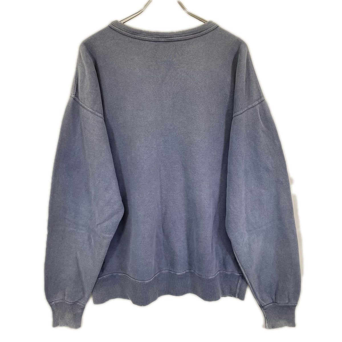 SAINT MICHAEL セントマイケル 24SS SM-YS8-0000-029 ネイビー CRW SWEAT/FATAL LIFE ダメージ/フェード加工 プリントスウェット トップス