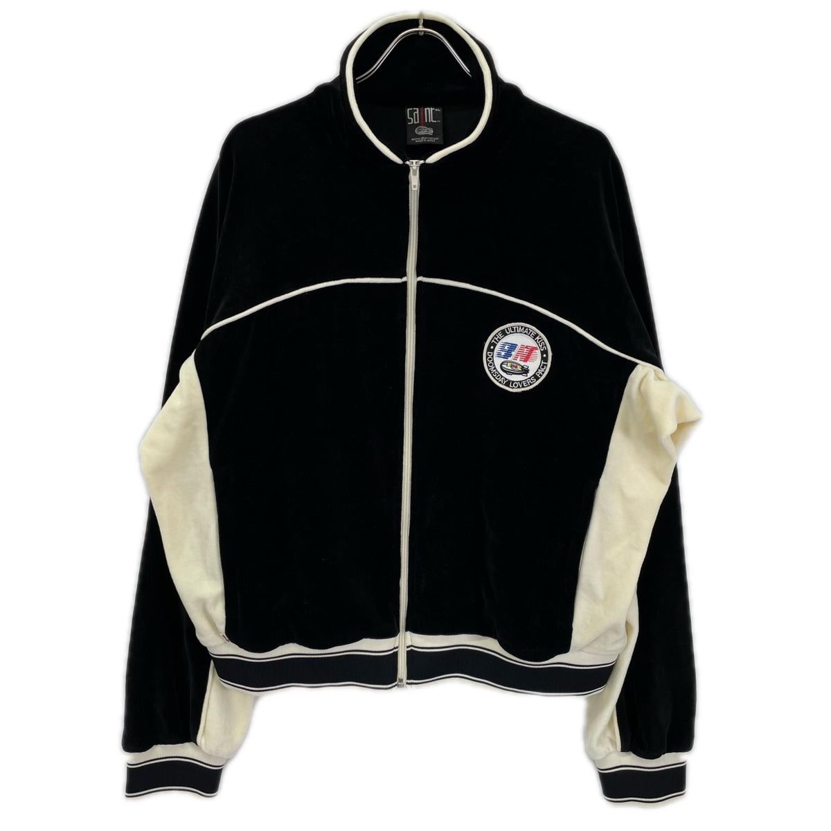 SAINT MICHAEL セントマイケル 【×LASTMAN】25SS SM-HR8-0000-C33 ブラック TRACK JACKET VELOUR ベロアトラックジャケット ジャケット