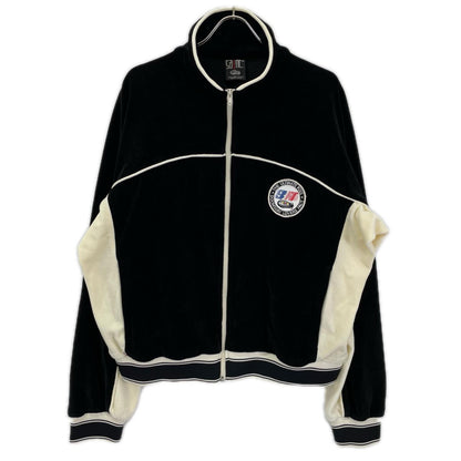 SAINT MICHAEL セントマイケル 【×LASTMAN】25SS SM-HR8-0000-C33 ブラック TRACK JACKET VELOUR ベロアトラックジャケット ジャケット