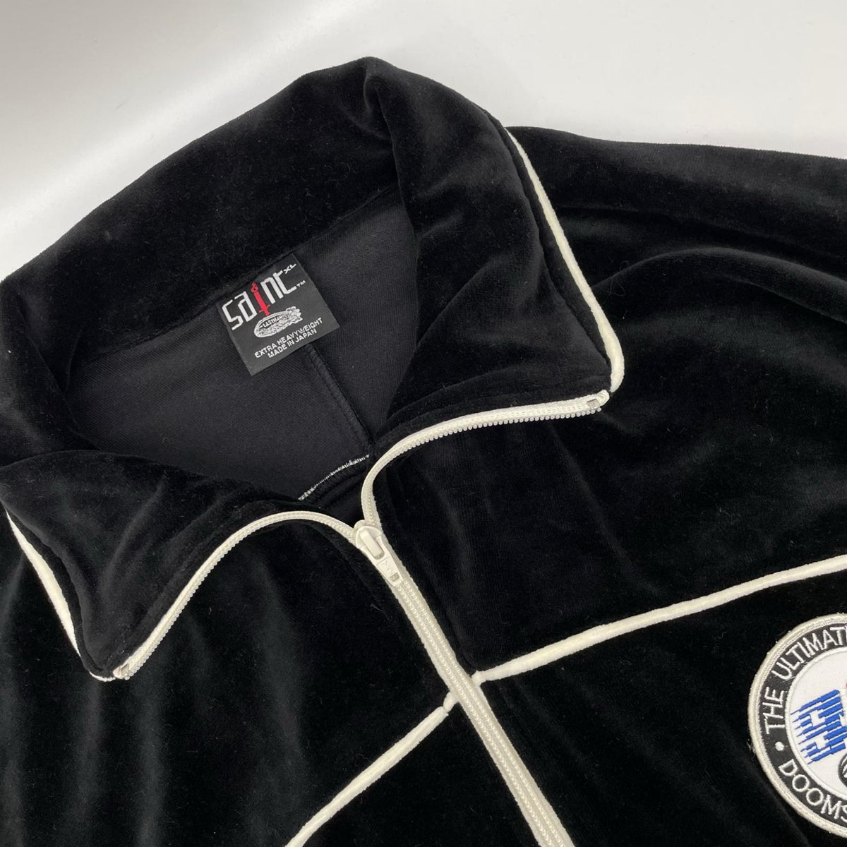 SAINT MICHAEL セントマイケル 【×LASTMAN】25SS SM-HR8-0000-C33 ブラック TRACK JACKET VELOUR ベロアトラックジャケット ジャケット