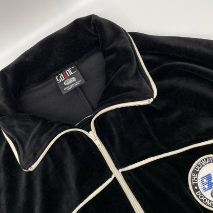 SAINT MICHAEL セントマイケル 【×LASTMAN】25SS SM-HR8-0000-C33 ブラック TRACK JACKET VELOUR ベロアトラックジャケット ジャケット
