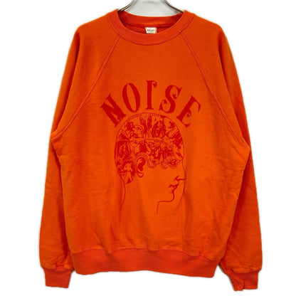SAINT MICHAEL セントマイケル 【×ベルベルジン】23AW SM-A23-0000-C14 オレンジ CREW SWEAT_NOISE ラグランスリーブスウェット トップス