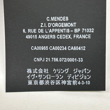 SAINT LAURENT PARIS サンローランパリ 21年製 680733 ブラック フラワー総柄 シルク100 ギャザーシャツ トップス