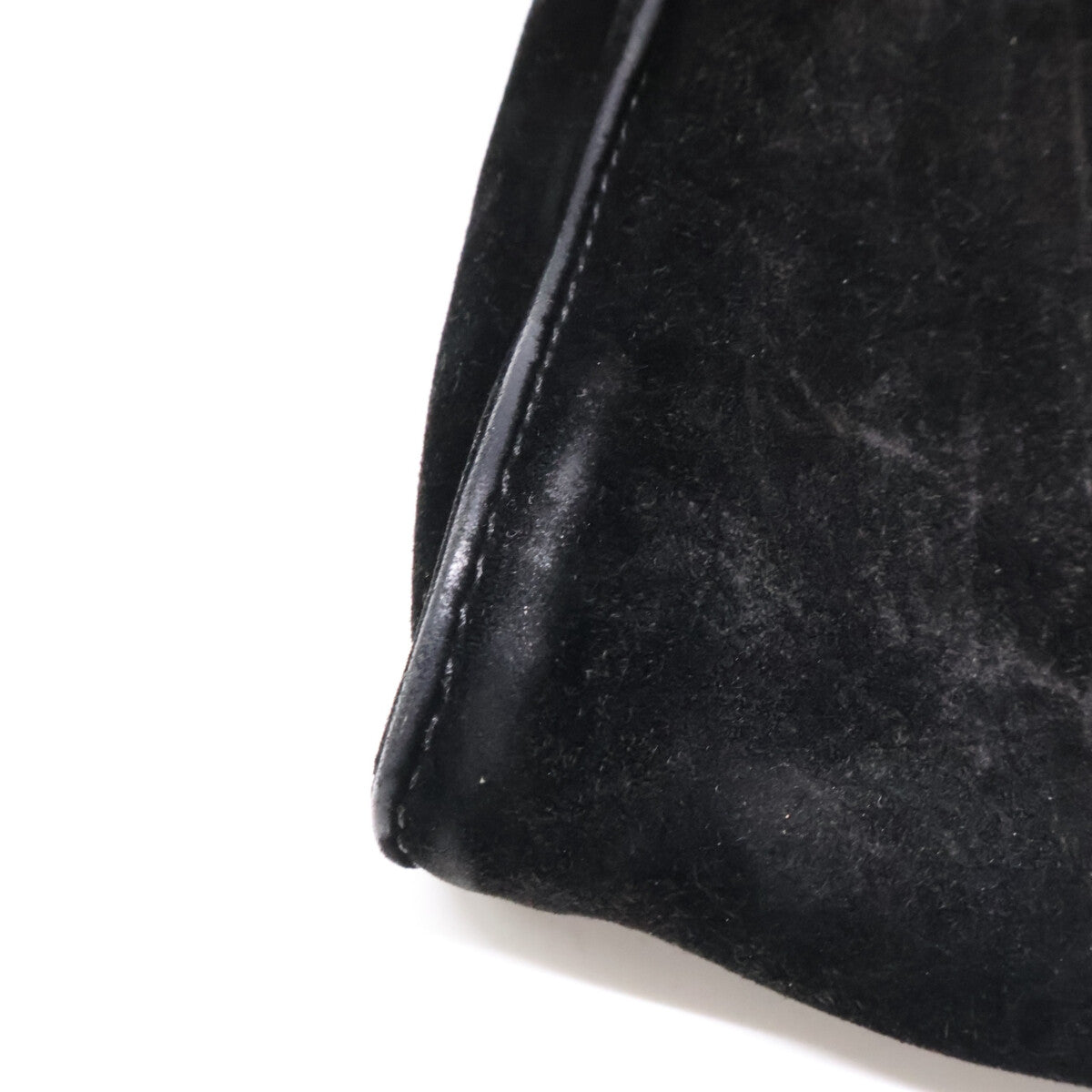 Chrome hearts クロムハーツ BS Flare Square Pocket Suede Leather Shoulder Bag/スクエアポケット BSフレアパッチ スエード ショルダーバッグ