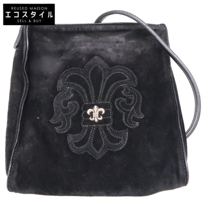 Chrome hearts クロムハーツ BS Flare Square Pocket Suede Leather Shoulder Bag/スクエアポケット BSフレアパッチ スエード ショルダーバッグ