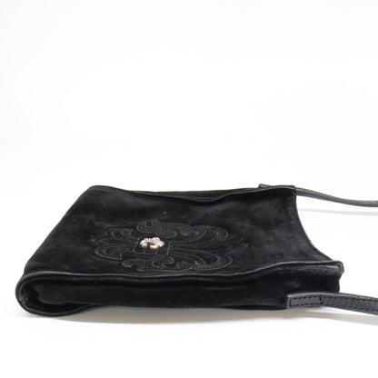 Chrome hearts クロムハーツ BS Flare Square Pocket Suede Leather Shoulder Bag/スクエアポケット BSフレアパッチ スエード ショルダーバッグ