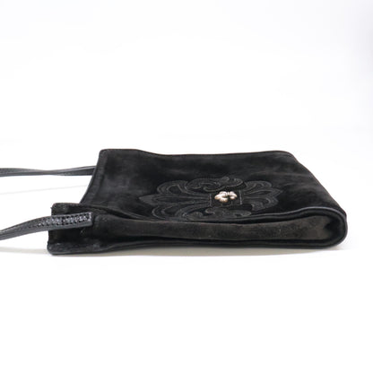 Chrome hearts クロムハーツ BS Flare Square Pocket Suede Leather Shoulder Bag/スクエアポケット BSフレアパッチ スエード ショルダーバッグ