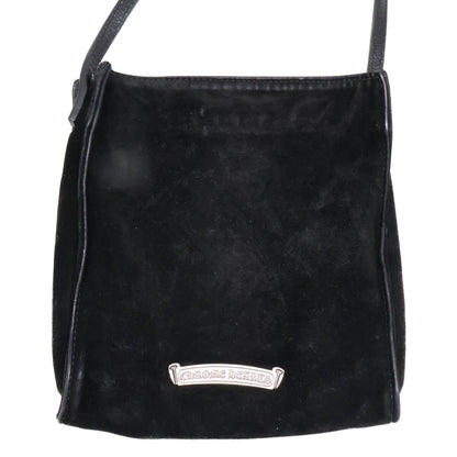 Chrome hearts クロムハーツ BS Flare Square Pocket Suede Leather Shoulder Bag/スクエアポケット BSフレアパッチ スエード ショルダーバッグ