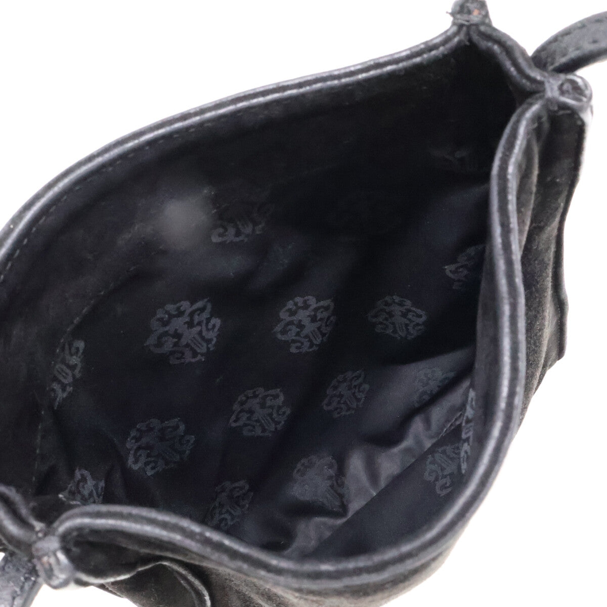 Chrome hearts クロムハーツ BS Flare Square Pocket Suede Leather Shoulder Bag/スクエアポケット BSフレアパッチ スエード ショルダーバッグ