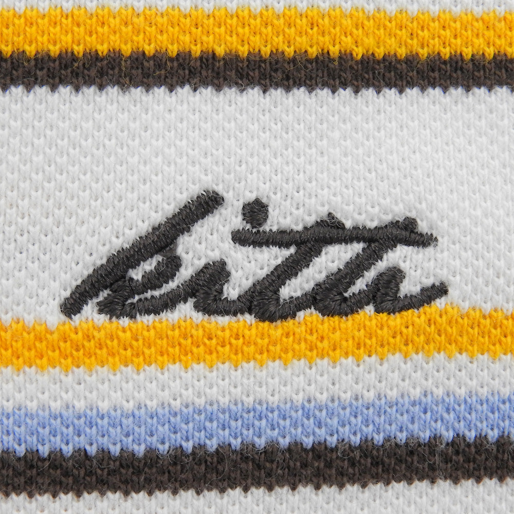 KITH キス コットン マルチカラーストライプ クロップドポロシャツ トップス レディース ホワイト XS トップス
