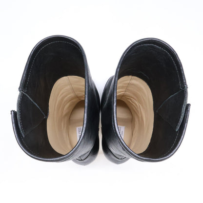 JIMMY CHOO ジミーチュウ 【新品同様】124 GALEN BIKER LEATHER UNLINED レザー バイカー ブーツ シューズ