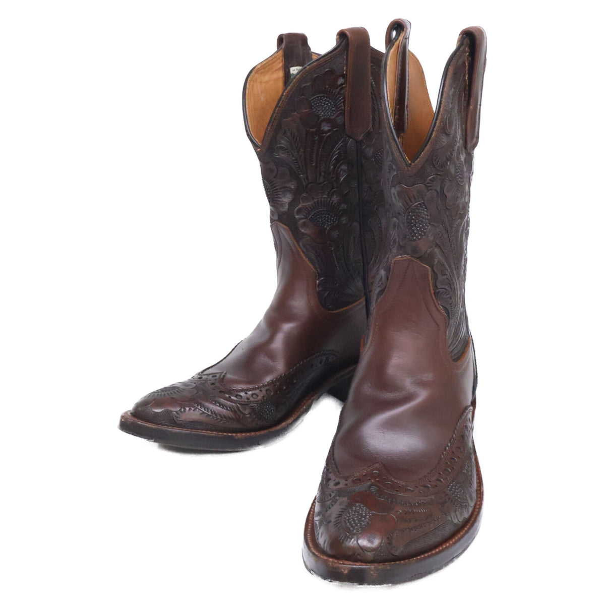 RRL ダブルアールエル 【美品】823973876001 121809 NEW PLAINVIEW ハンドツールド ウエスタンブーツ シューズ