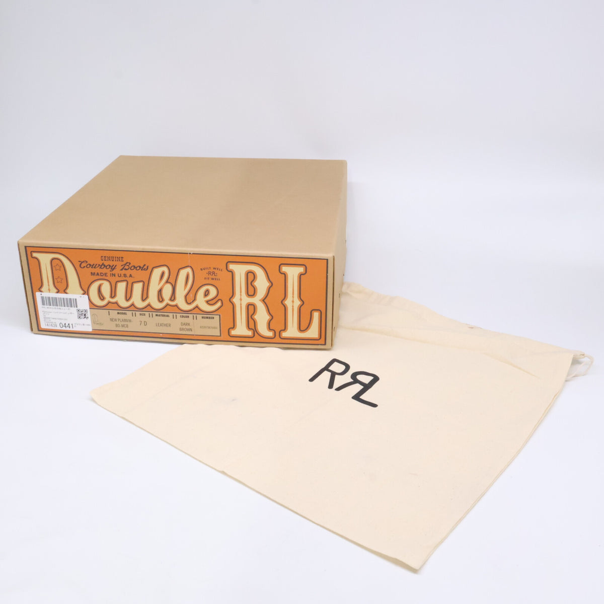 RRL ダブルアールエル 【美品】823973876001 121809 NEW PLAINVIEW ハンドツールド ウエスタンブーツ シューズ