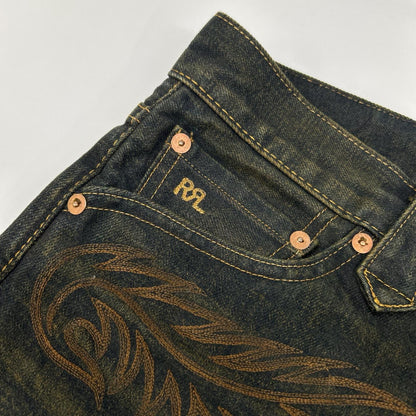 RRL ダブルアールエル 782P05119001 インディゴ ストレート フィット Bexhill ウエスタン ジーンズ ボトムス