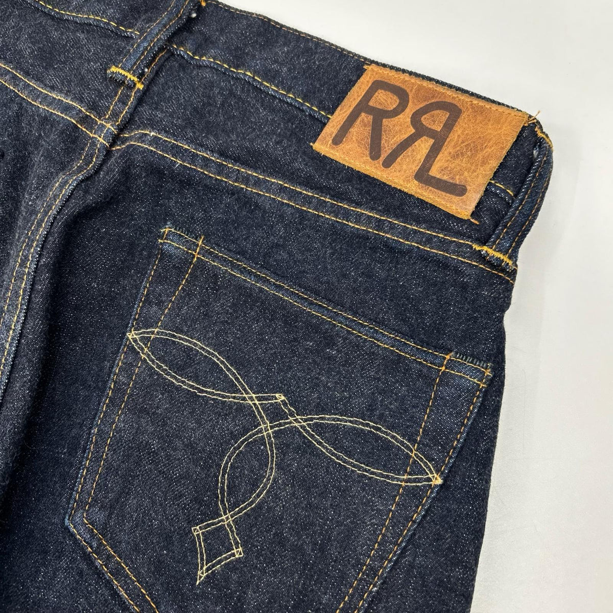 RRL ダブルアールエル インディゴ スリム ブーツ イーストウエスト セルビッジ ジーンズ ボトムス