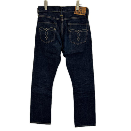 RRL ダブルアールエル インディゴ スリム ブーツ イーストウエスト セルビッジ ジーンズ ボトムス