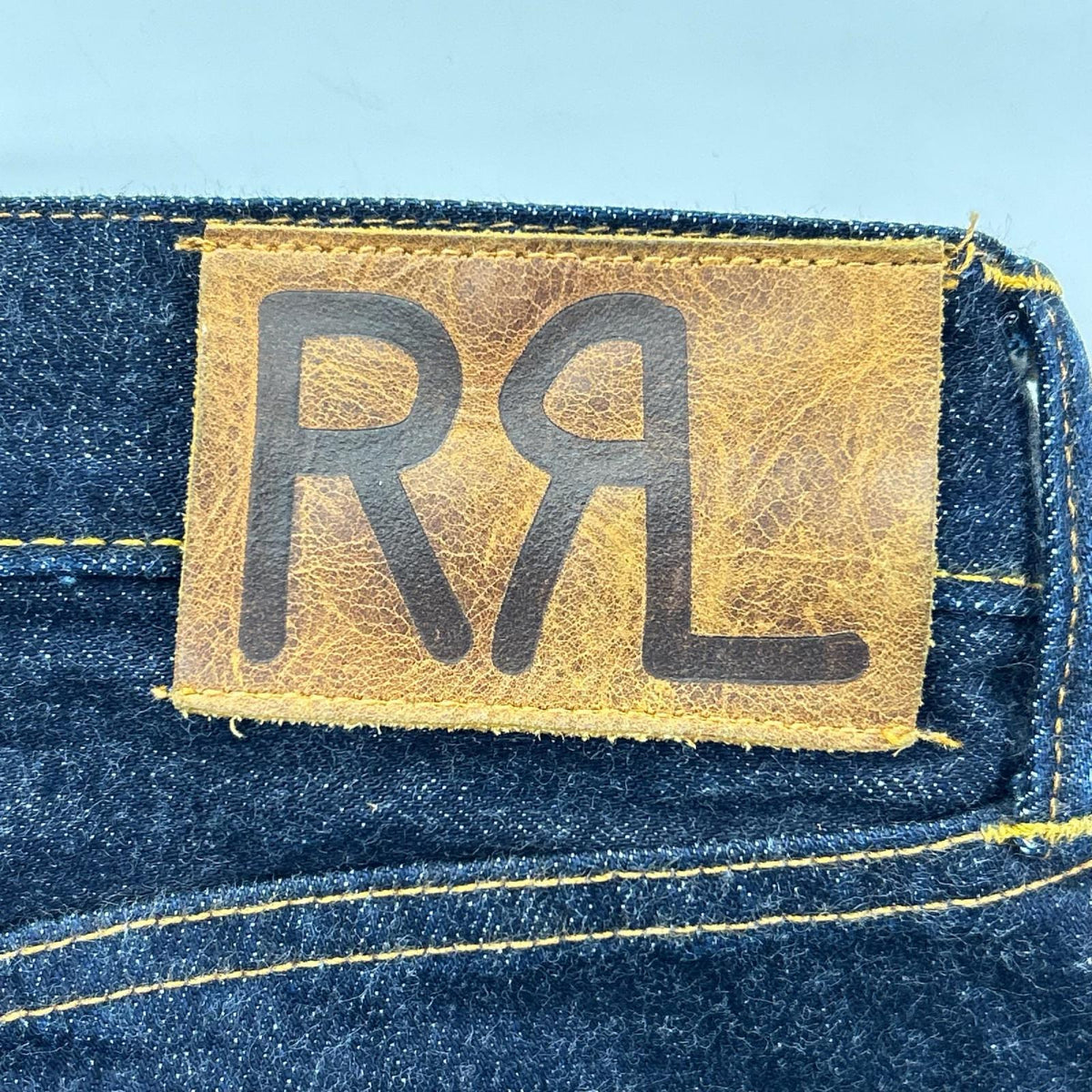 RRL ダブルアールエル インディゴ スリム ブーツ イーストウエスト セルビッジ ジーンズ ボトムス