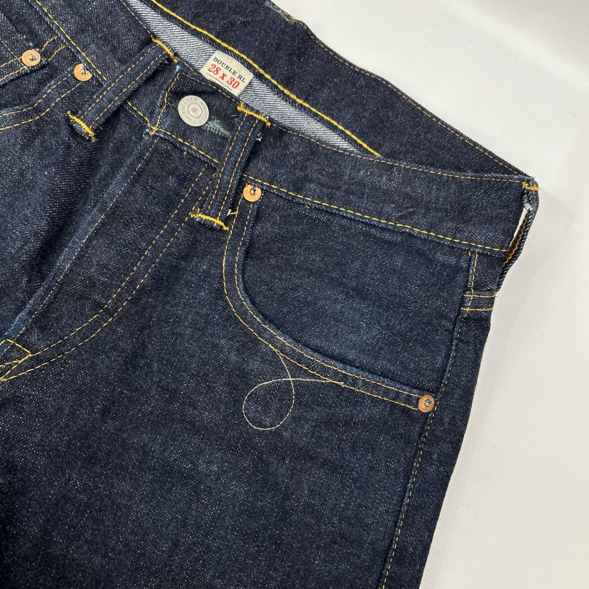 RRL ダブルアールエル インディゴ スリム ブーツ イーストウエスト セルビッジ ジーンズ ボトムス