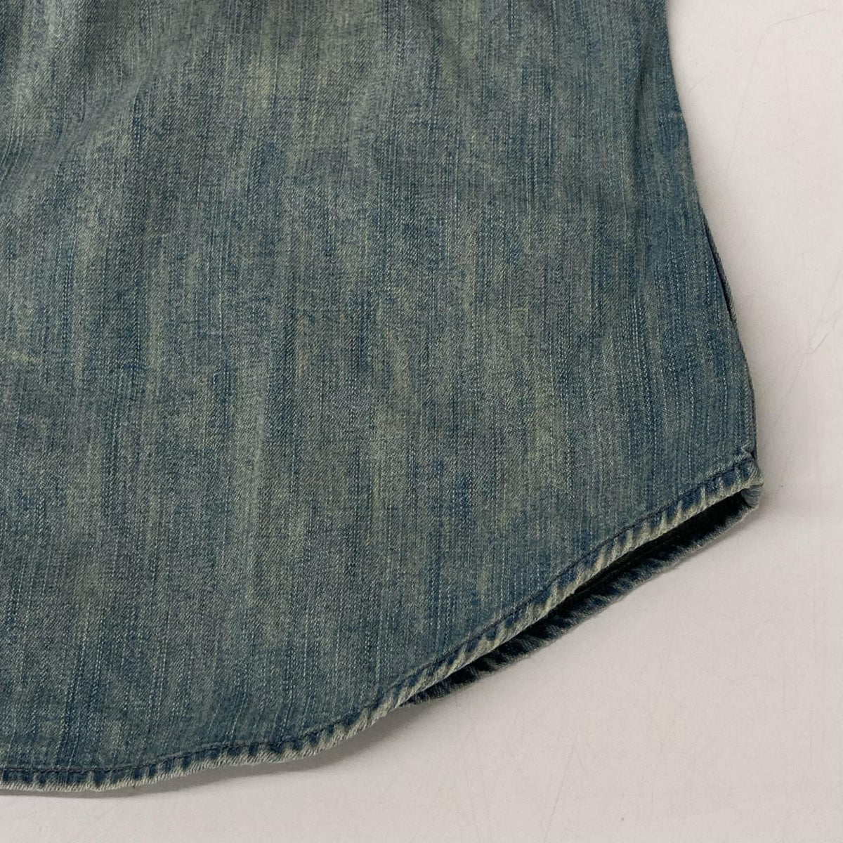 RRL ダブルアールエル ライトブルー インディゴ デニム ウエスタン シャツ トップス
