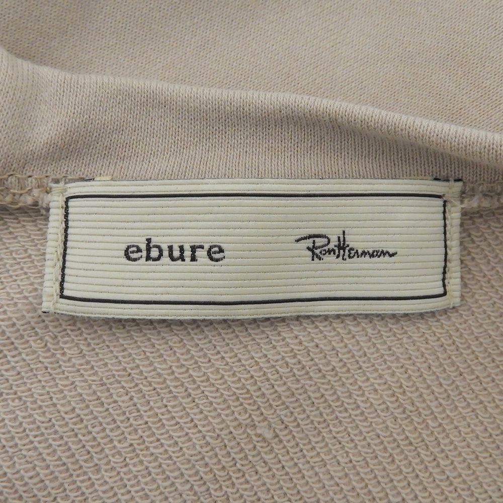ebure エブール 美品 コットン バックジップ オールインワン レディース ベージュ 36 オーバーオール オールインワン