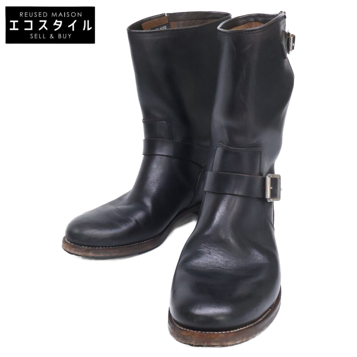 JELADO ジェラード BOOTED ENGINEER BOOT BLACK(茶芯）エンジニアブーツ シューズ