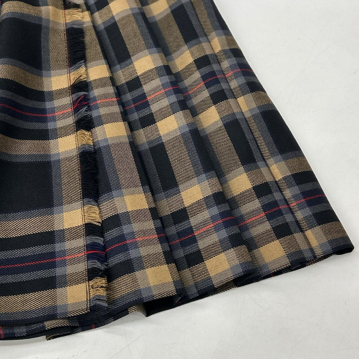 O'NEIL OF DUBLIN オニールオブダブリン ブラウン チェック柄 レギュラーキルト エクストラベルトスカート スカート
