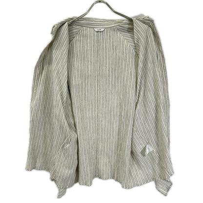 CLANE クラネ ホワイト COTTON CREPE BACK FRILL SHIRT シャツ トップス