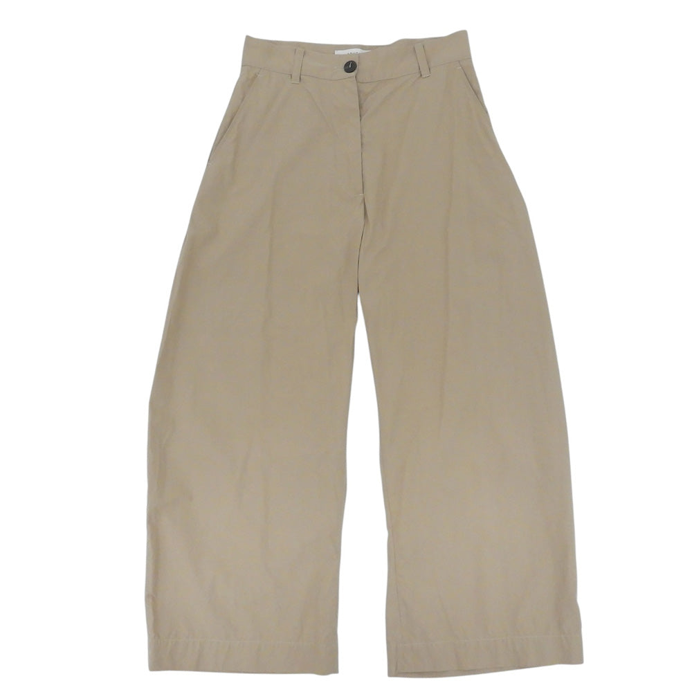 STUDIO NICHOLSON スタジオ ニコルソン WIDE CROP PANT ワイドクロップパンツ コットン ボトムス レディース ベージュ 00 52-10-731043 ボトムス