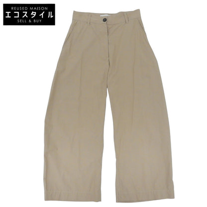 STUDIO NICHOLSON スタジオ ニコルソン WIDE CROP PANT ワイドクロップパンツ コットン ボトムス レディース ベージュ 00 52-10-731043 ボトムス