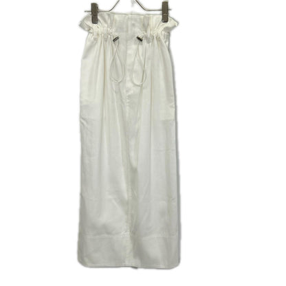 SACRA サクラ 125123121 25SS ホワイト H.COUNT DRY GABERDINE SKIRT ハイカウント ドライ ギャバジン スカート スカート