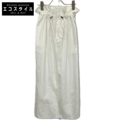 SACRA サクラ 125123121 25SS ホワイト H.COUNT DRY GABERDINE SKIRT ハイカウント ドライ ギャバジン スカート スカート