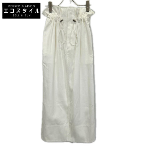 SACRA サクラ 125123121 25SS ホワイト H.COUNT DRY GABERDINE SKIRT ハイカウント ドライ ギャバジン スカート スカート