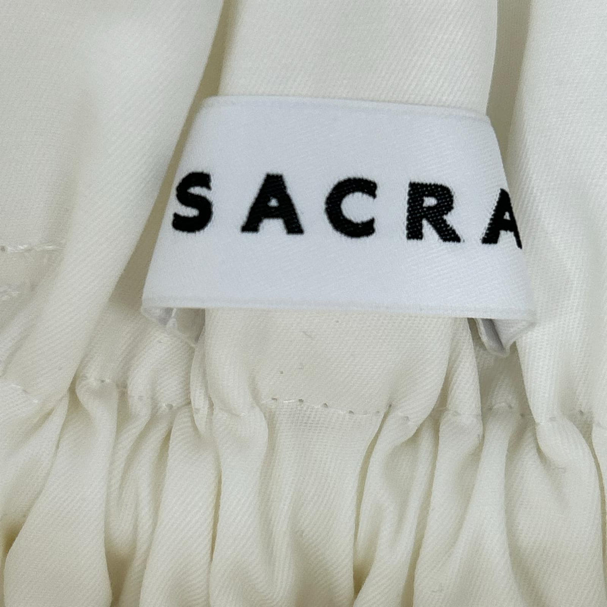 SACRA サクラ 125123121 25SS ホワイト H.COUNT DRY GABERDINE SKIRT ハイカウント ドライ ギャバジン スカート スカート