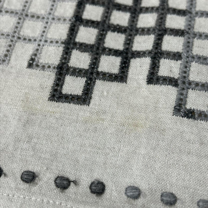 PJC KAZUKO ONISHI ピー ジェイ シー ベージュ リネン100 幾何学模様刺繍 スカート スカート