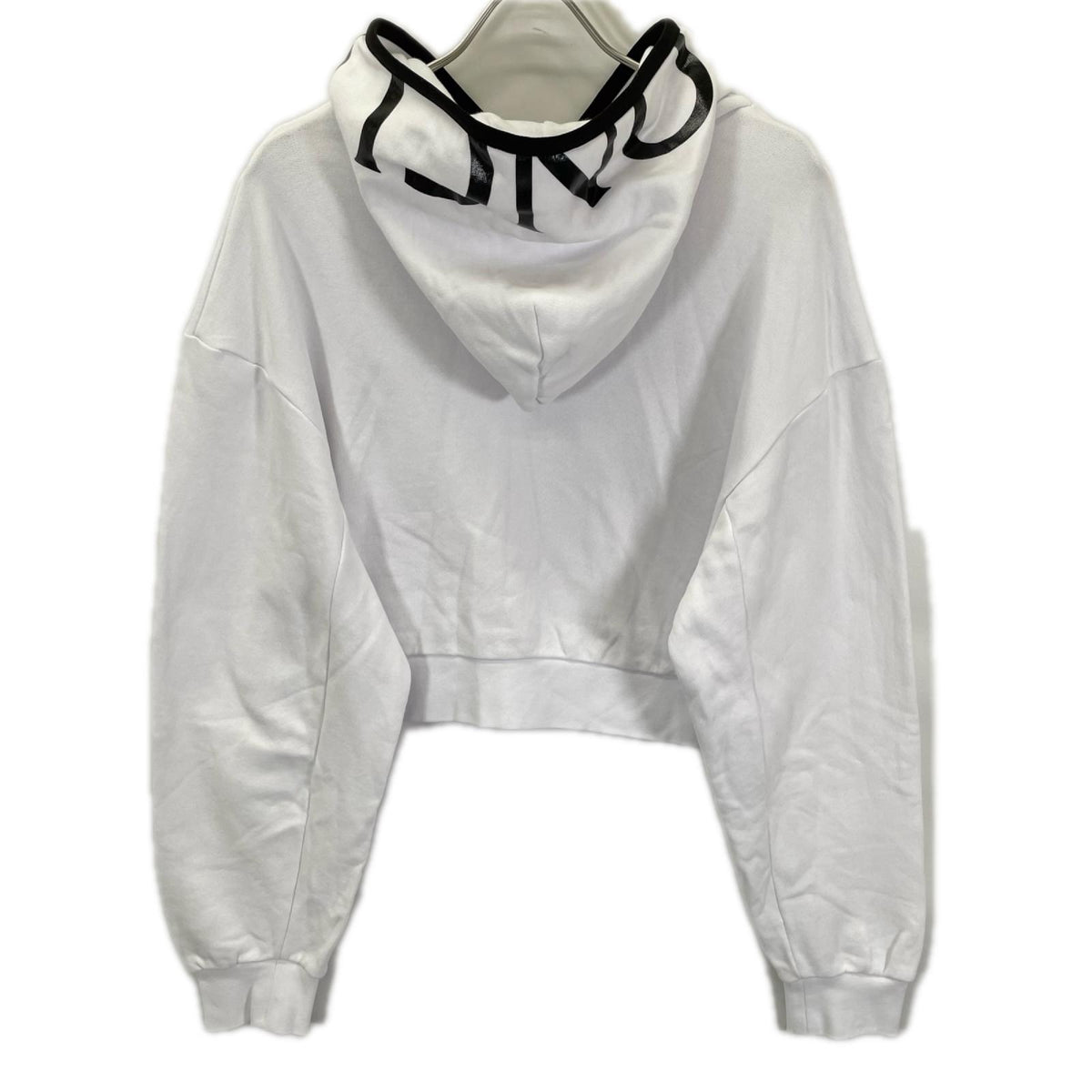 MONCLER モンクレール 20年製 ホワイト MAGLIA CON CAPPUCCIO クロップドパーカー トップス
