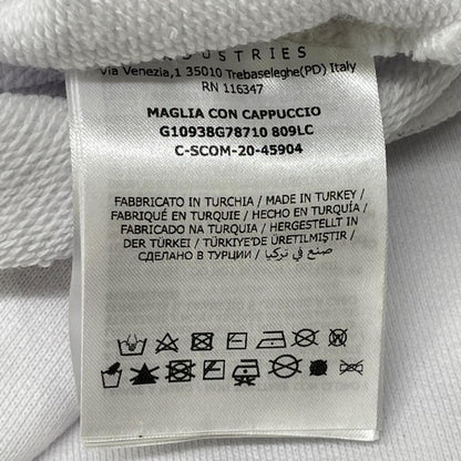 MONCLER モンクレール 20年製 ホワイト MAGLIA CON CAPPUCCIO クロップドパーカー トップス