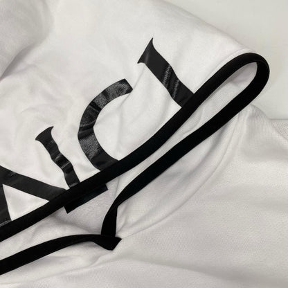 MONCLER モンクレール 20年製 ホワイト MAGLIA CON CAPPUCCIO クロップドパーカー トップス