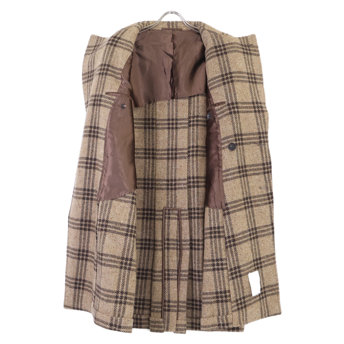 Stile Latino スティレラティーノ 【美品】2TWC04 COUTTAVIO65 チェック ウール ダブルチェスター コート