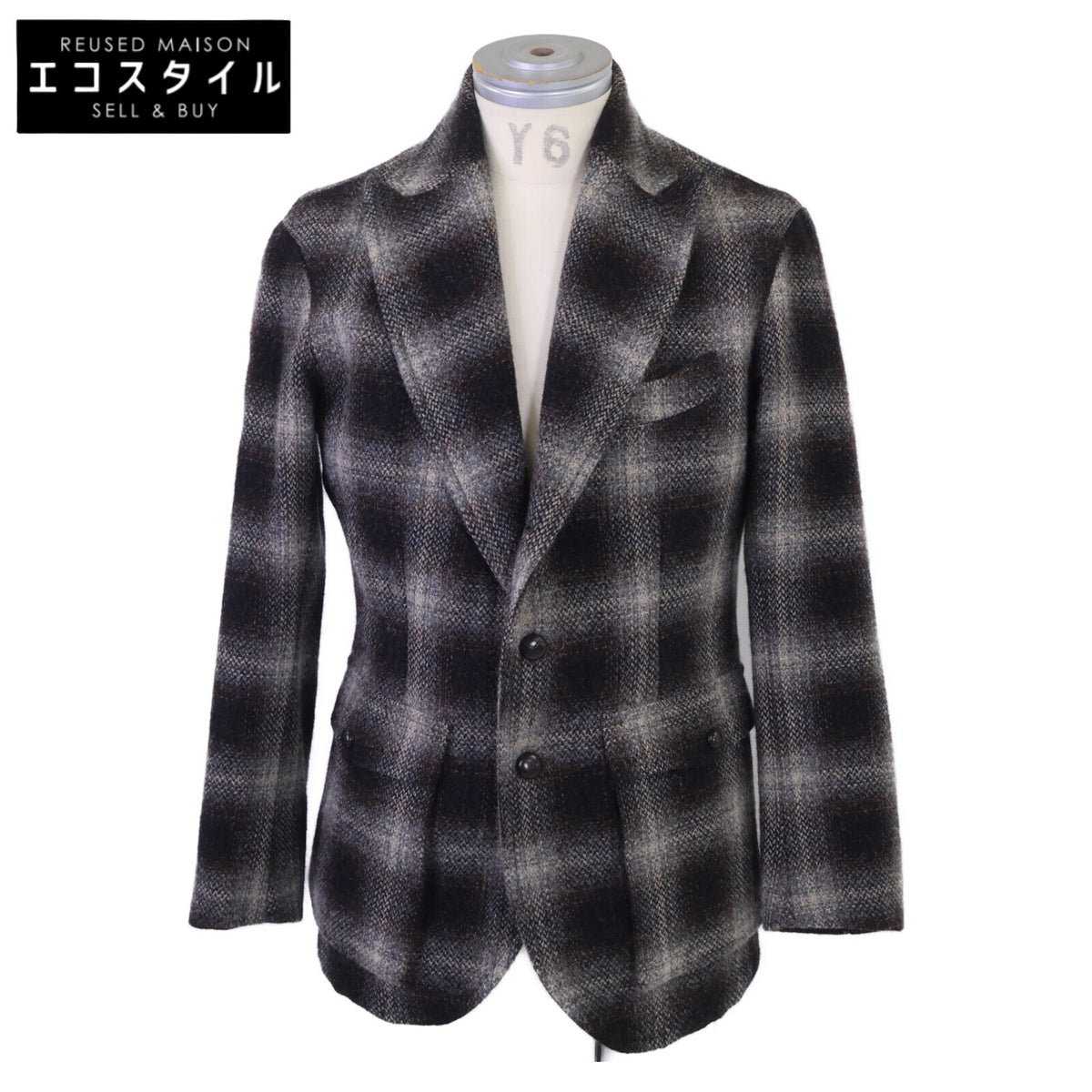 RRL ダブルアールエル 【美品/国内正規】782872728001 Bideford Checked Wool Coat オンブレチェック ウール ジャケット ジャケット
