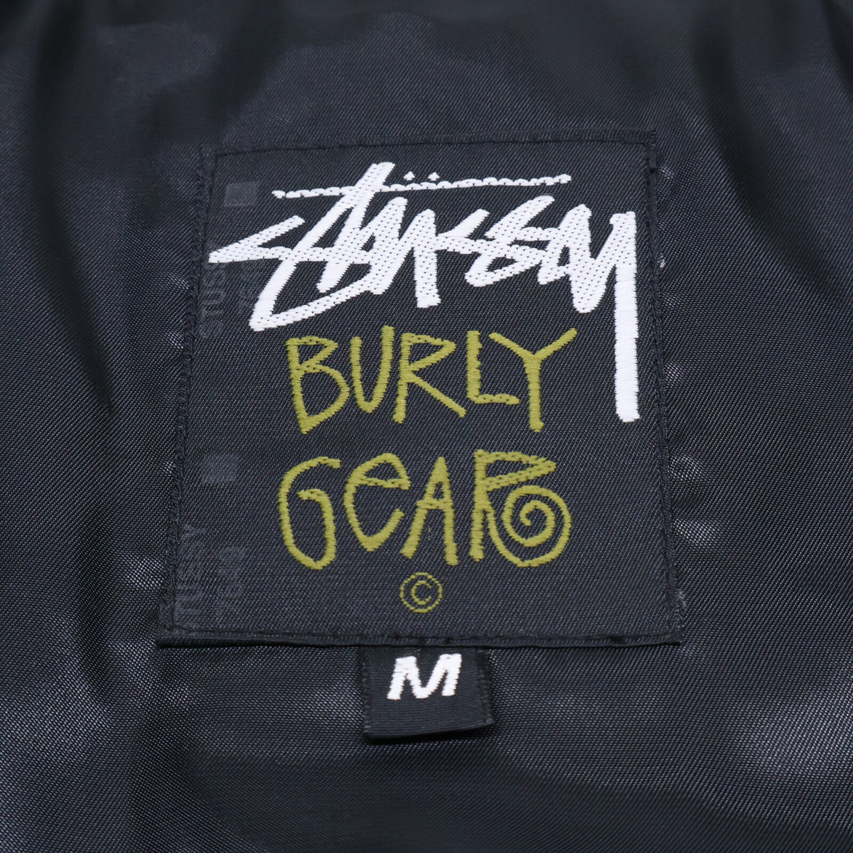 stussy ステューシー 90's OLD STUSSY オールドステューシー BURLY GEAR カウレザー ダウンジャケット ジャケット