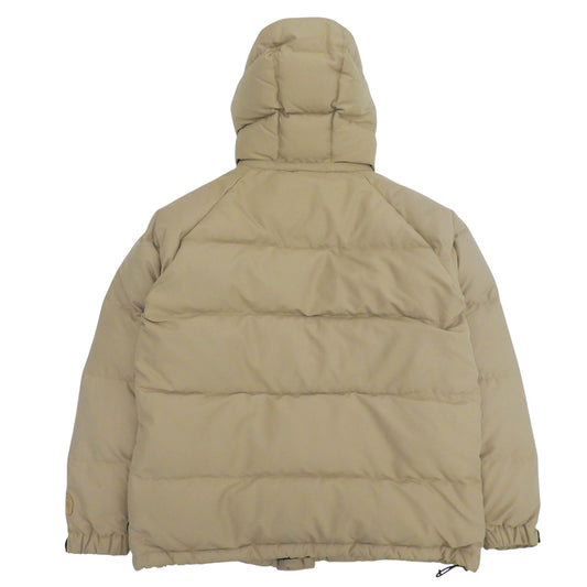 stussy ステューシー オールドステューシー GEAR ロゴワッペン フーディ ダウンジャケット メンズ ベージュ L 90's ジャケット