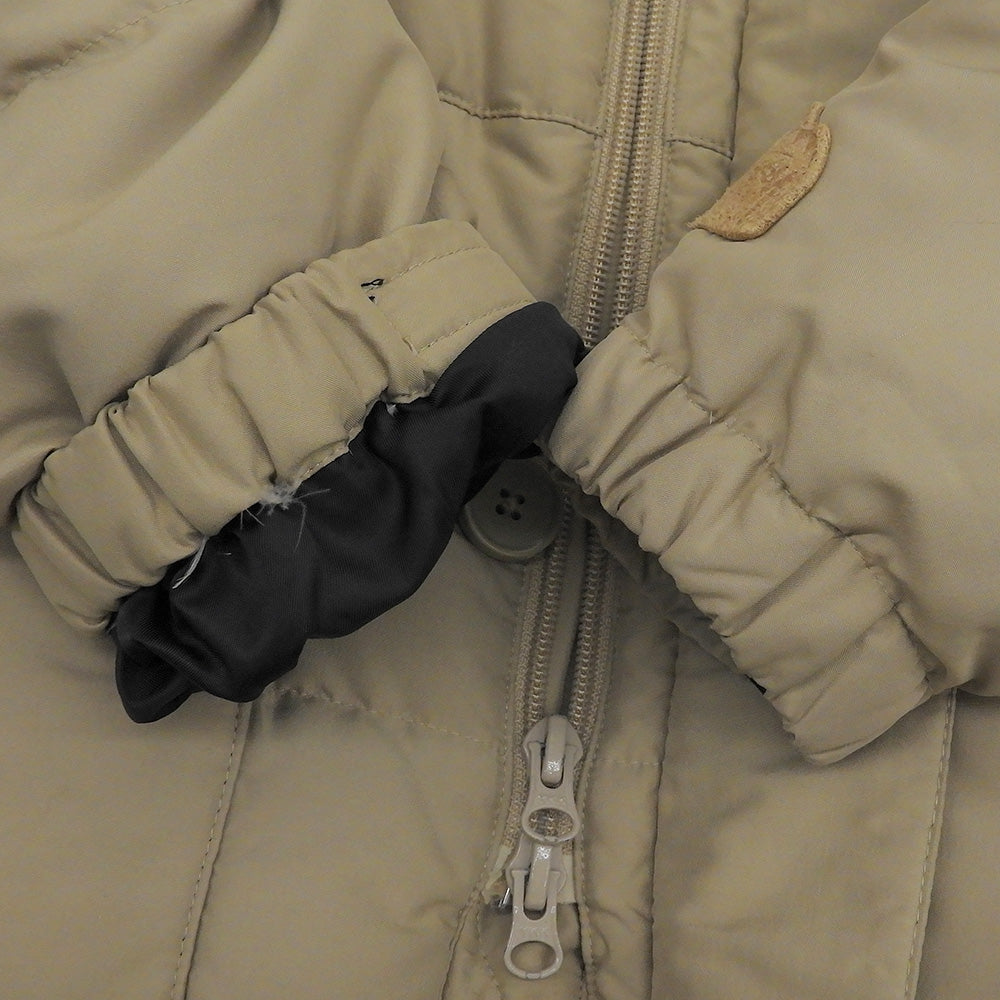 stussy ステューシー オールドステューシー GEAR ロゴワッペン フーディ ダウンジャケット メンズ ベージュ L 90's ジャケット