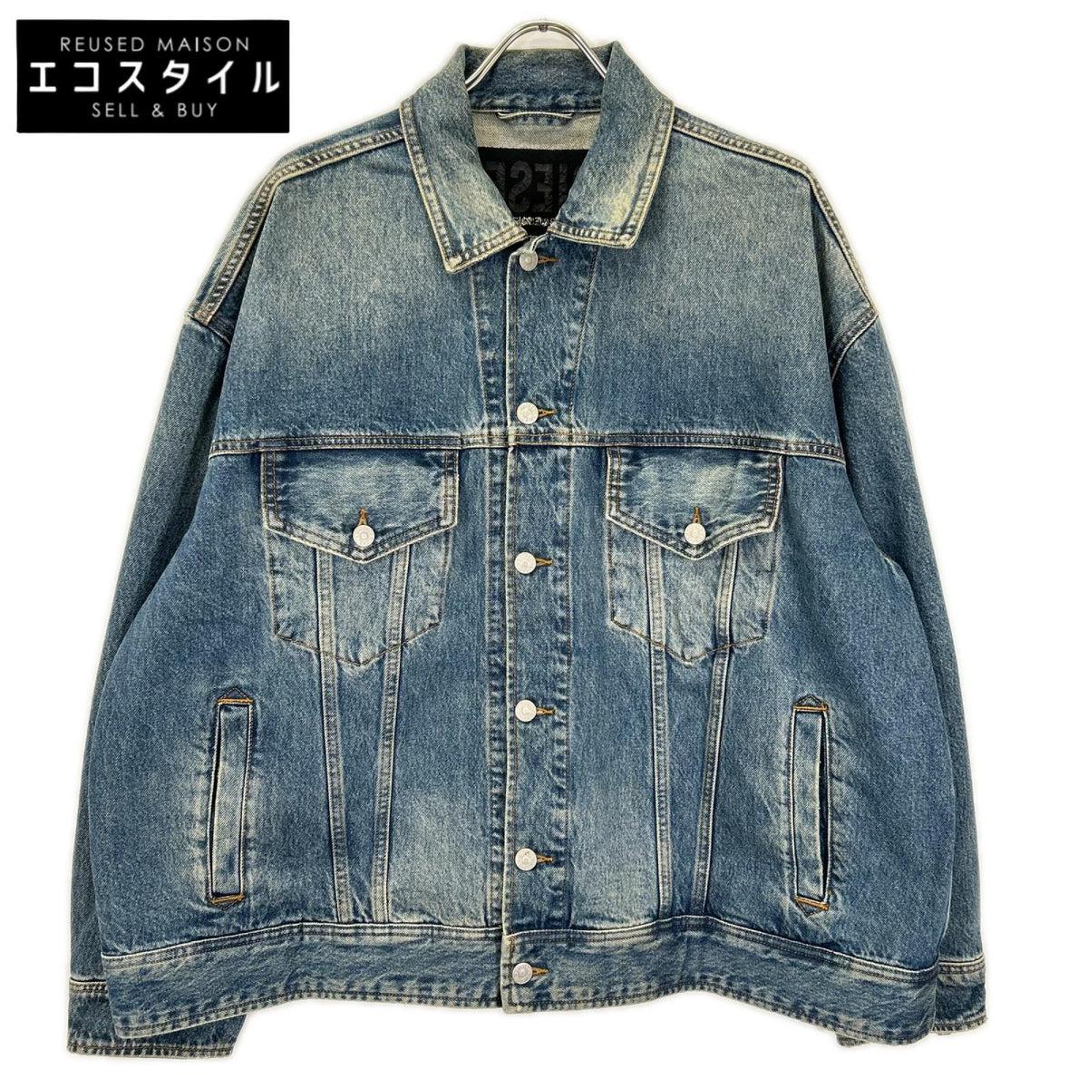 DIESEL ディーゼル インディゴ D-LORY USED加工 ジップデザイン デニムジャケット ジャケット