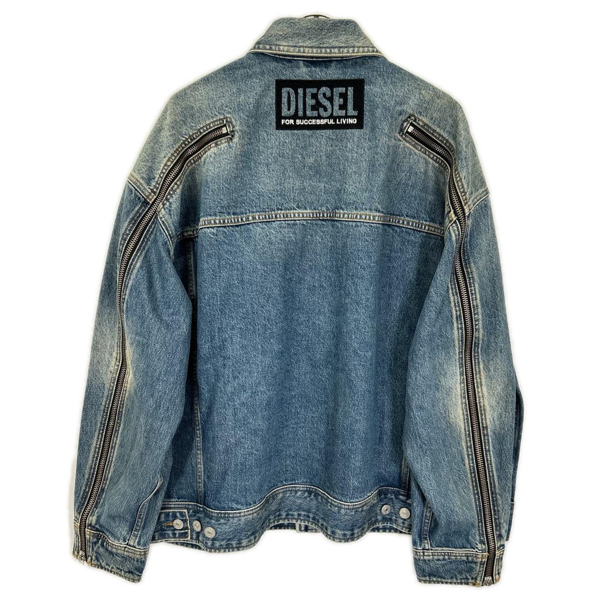 DIESEL ディーゼル インディゴ D-LORY USED加工 ジップデザイン デニムジャケット ジャケット