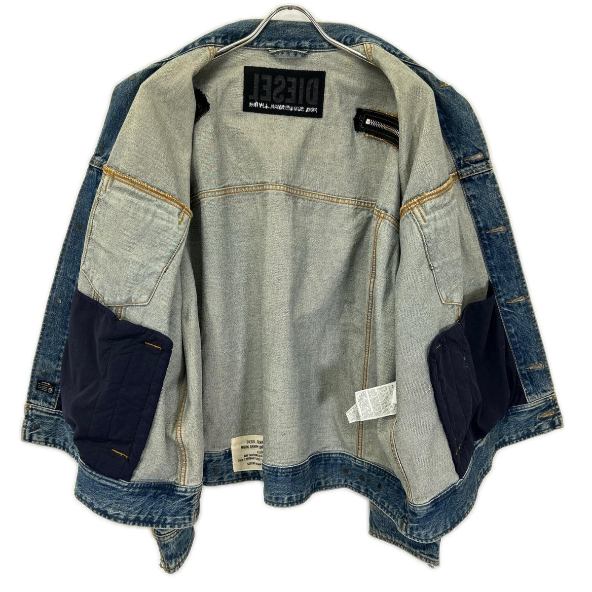 DIESEL ディーゼル インディゴ D-LORY USED加工 ジップデザイン デニムジャケット ジャケット