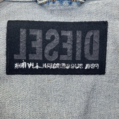 DIESEL ディーゼル インディゴ D-LORY USED加工 ジップデザイン デニムジャケット ジャケット